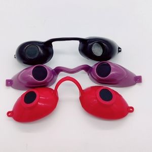 Lot of 3 Tanning Goggles Eye Protection Eyewear Shields UV Blocking